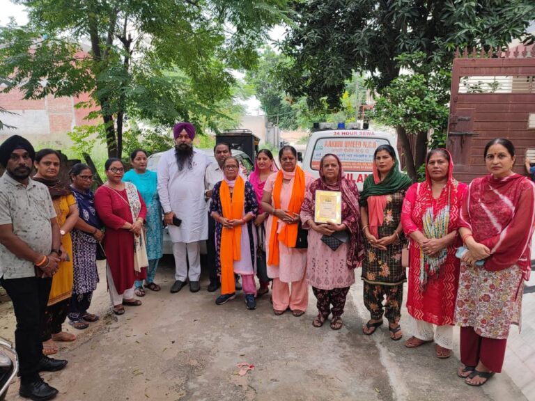 Read more about the article ਮਿਸ਼ਨ ਫ਼ਤਹਿ ਸੋਸਾਇਟੀ ਵੱਲੋਂ ਆਖਰੀ ਉਮੀਦ NGO ਦੀਆਂ ਸੇਵਾਵਾਂ ਨੂੰ ਕੀਤਾ ਗਿਆ ਸਲਾਮ