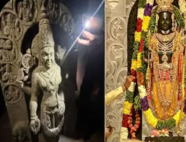 Read more about the article ਕ੍ਰਿਸ਼ਨਾ ਨਦੀ ਵਿਚੋਂ ਮਿਲੀ ਰਾਮਲਲਾ ਵਰਗੀ ਭਗਵਾਨ ਵਿਸ਼ਨੂੰ ਦੀ ਇੱਕ ਪ੍ਰਾਚੀਨ ਮੂਰਤੀ