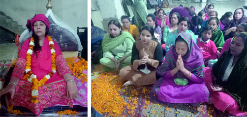 Read more about the article मां वैष्णो देवी धाम मंदिर में खेली फूलों की होली