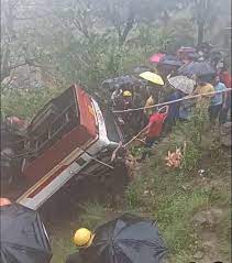 Read more about the article ਹਿਮਾਚਲ ਪ੍ਰਦੇਸ਼ ਵਿੱਚ 150 ਮੀਟਰ ਖੱਡ ‘ਚ ਡਿੱਗੀ ਸਵਾਰੀਆਂ ਨਾਲ ਬੱਸ