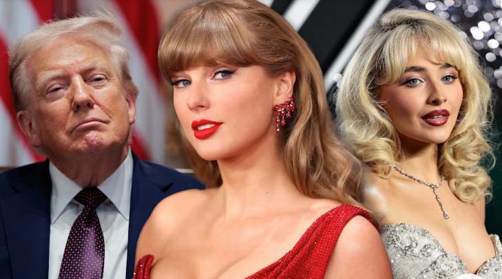 Read more about the article राष्ट्रपति ट्रम्प, सबरीना कारपेंटर, पैट्रिक महोम्स और अन्य हस्तियों ने टेलर स्विफ्ट और ट्रैविस केल्सी की सगाई पर प्रतिक्रिया व्यक्त की