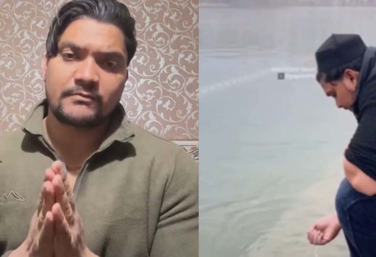 Read more about the article ਮੁਸਲਿਮ ਨੌਜਵਾਨ ਨੇ ਦੁਬਾਰਾ ਮੰਗੀ ਮਆਫ਼ੀ, ਬੋਲਿਆ- ਬੇਟਾ ਭਰਾ ਮੰਨ ਕੇ ਕਰ ਦਿਓ ਮੁਆਫ਼