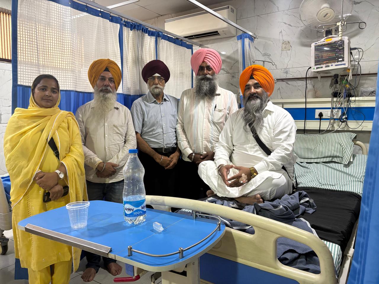 ਭਾਈ ਸਰਬਜੀਤ ਸਿੰਘ ਐਮ ਪੀ ਦੀ ਸਿਹਤ ਵਿਗੜੀ ਸਿੱਖ਼ ਤਾਲਮੇਲ ਕਮੇਟੀ ਦੇ ਮੈਂਬਰ ਹਾਲ ਚਾਲ ਪਤਾ ਕਰਨ ਪੁਹੰਚੇ